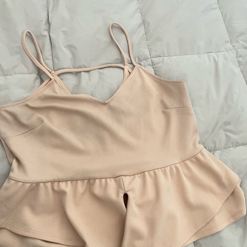 Material Girl Peach Crop Top